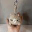 Брелок из плюшевой пряжи Котик